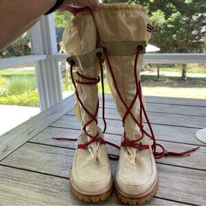 Hunter Amazonas Summit Lace Wrap Waterproof Tall Boots Womens Size 9